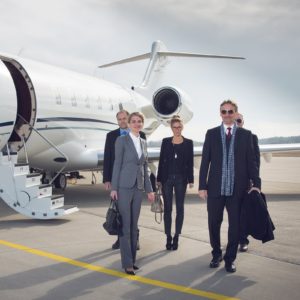 passengers on the tarmac