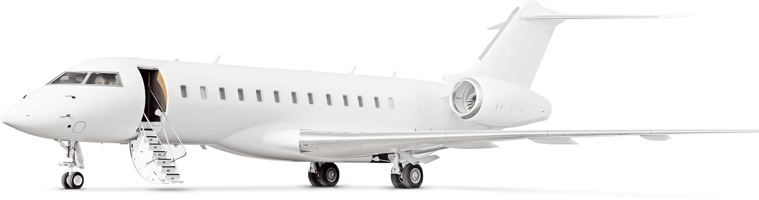 white airplane