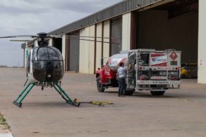 Helicopter at Fuel Truck