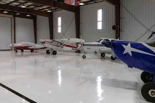 Hanger Airplanes in a hanger