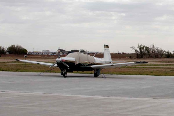 tiedown Airplane tied down